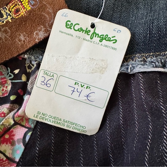 DESIGUAL DENIM PATCHWORK BALLOON SKIRT size 36 / medium NWT €74 - Picture 4 of 12